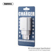 Снимка  на Бързодействащо Зарядно SIMPLE Series, USB QC 3.0 + TYPE-C PD, 36W, REMAX RP-U37s