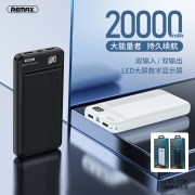 Снимка  на Преносима Батерия LIJI Series, Li-Po, 20 000 mAh, 2x USB 3.0 2.1A, REMAX RPP-106