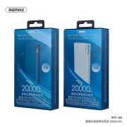 Снимка  на Преносима Батерия RIJI Series - SUPER FAST Charge, Li-Po, 20 000 mAh, QC 4.0 5A, 22.5W + PD 18W REMAX RPP-108