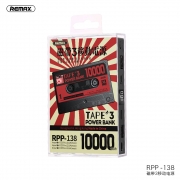 Снимка  на Преносима Батерия TAPE 3 Series, Li-Po, 10 000 mAh, 2x USB 3.0 2.1A, LED Фенерче REMAX RPP-138