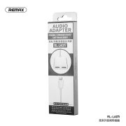 Снимка  на Преходник CONSICE Series - Lightning to Audio Lightning + Charging Lightning, 2.0А REMAX RL-LA07i